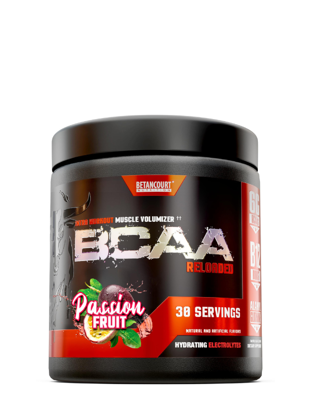 BCAA Reloaded 30 serv Betancourt BCAAs con glutamina y electrolitos para recuperación muscular