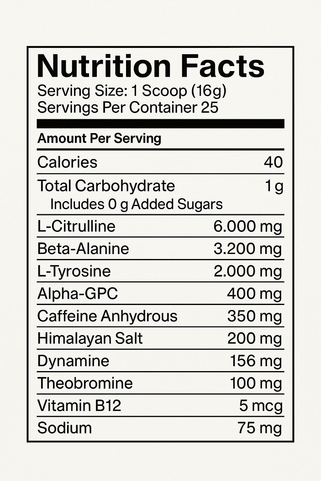 CBUM Charged Pre-Workout 25 servicios - RAW Nutrition
