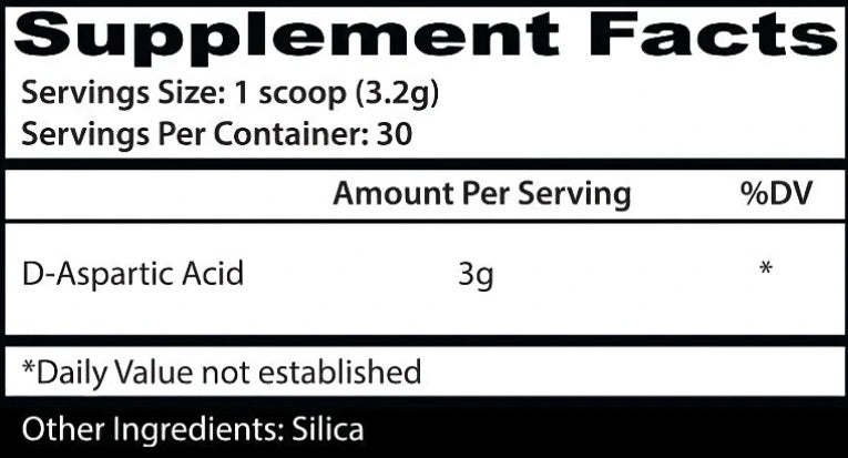 D-Aspartic Acid 30 serv – Insane Labz