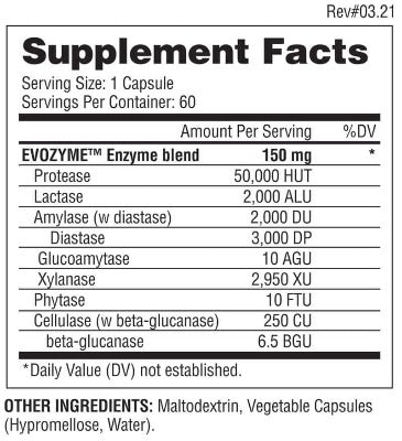 EVOZYME 60 CAPS EVOGEN
