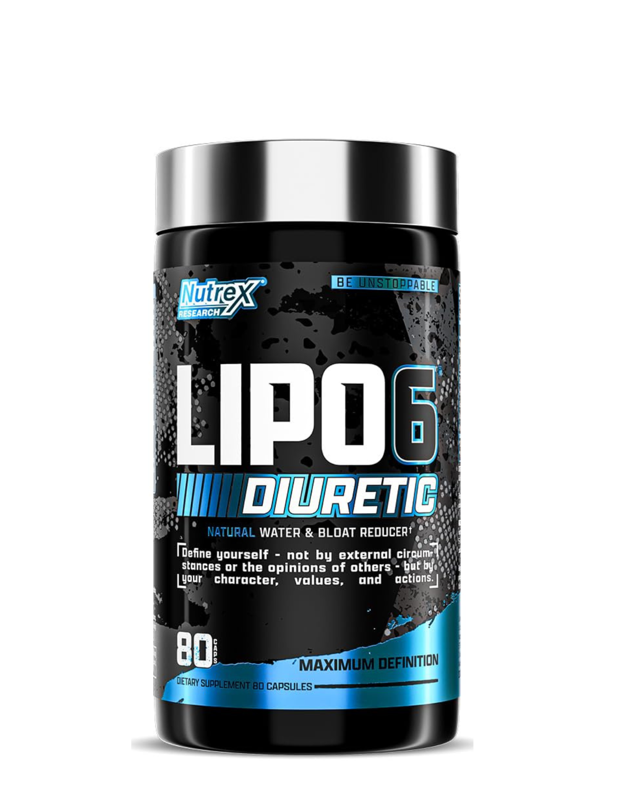 Lipo 6 Black Diuretic Nutrex 80 cápsulas diurético herbal para definición y reducción de líquidos