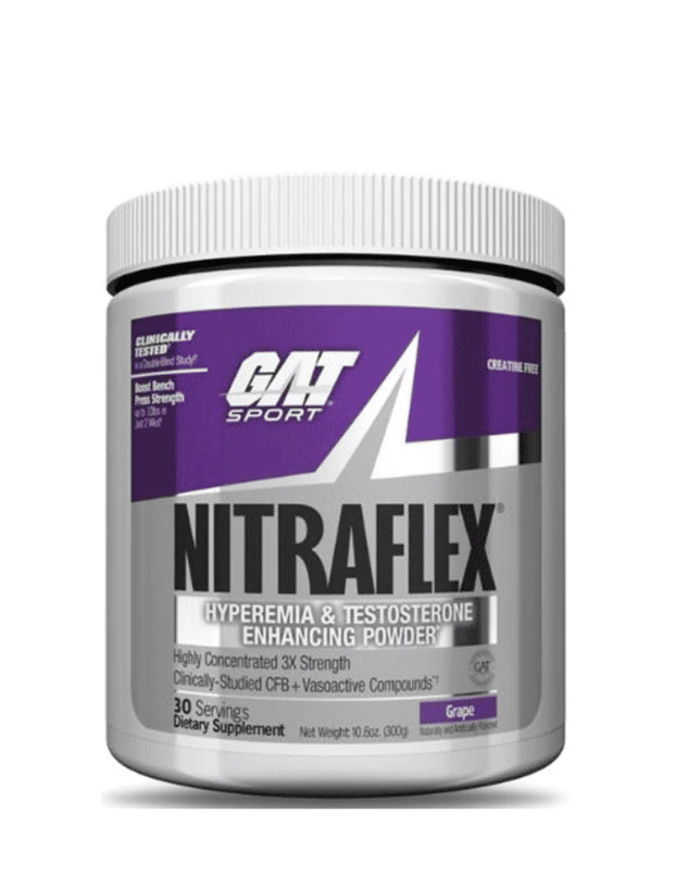 Nitraflex Pre-Workout 300 g GAT Sport suplemento energía bombeo muscular