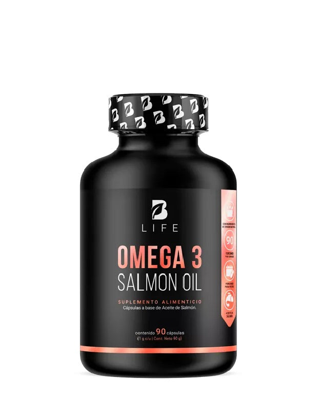OMEGA 3 SALMON OIL | Aceite puro de Salmon 90 CAPS B LIFE