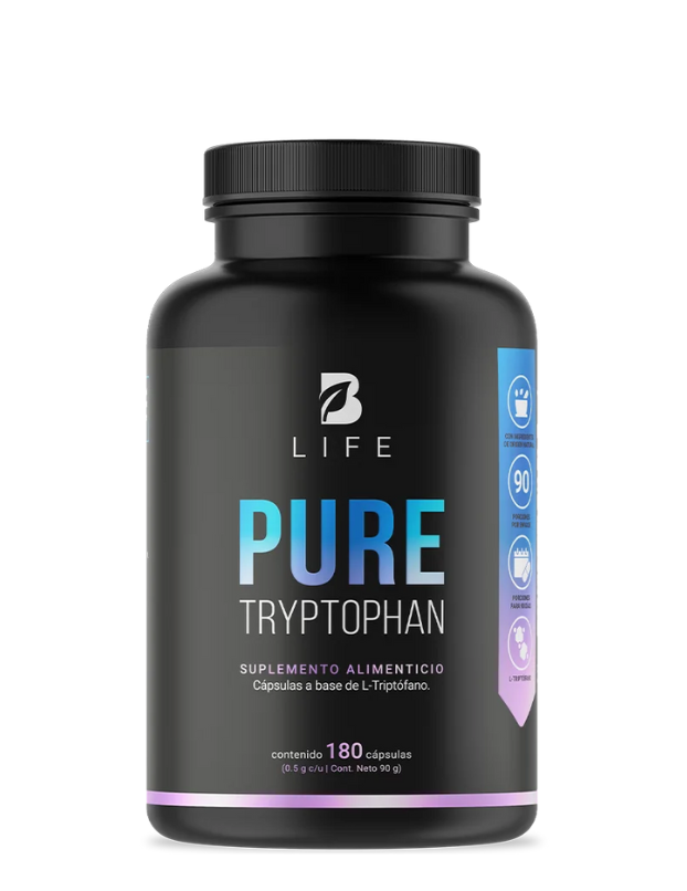 Pure Tryp-tophan 180 Caps | Triptófano Puro 500 mg - B Life