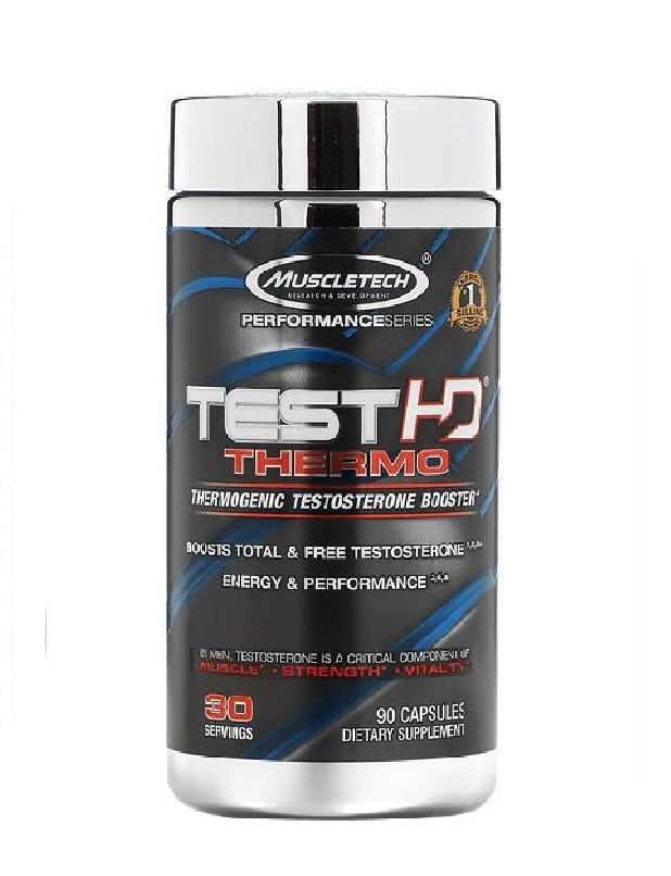 MuscleTech Performance Series Test HD Thermo 90 tabletas potenciador test + termogénico para definición y rendimiento