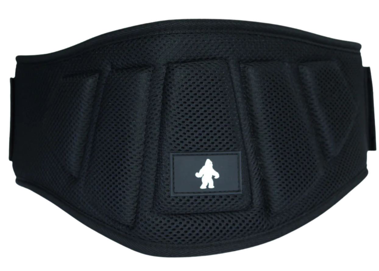 Cinturón lumbar Gorilla Wear con velcro y hebilla – soporte para levantamiento de pesas y entrenamiento de fuerza