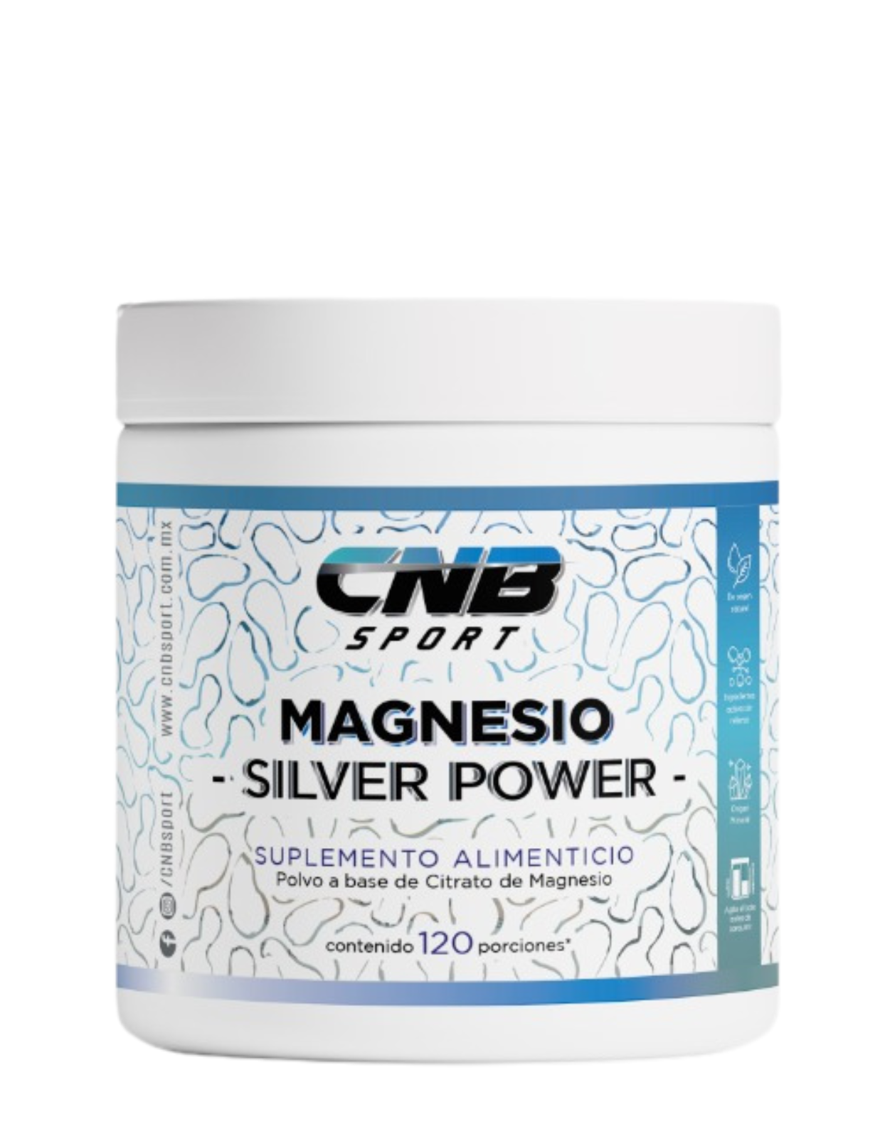 Citrato de Magnesio en polvo CNB Sport 300 g – suplemento para calambres, energía y recuperación muscular