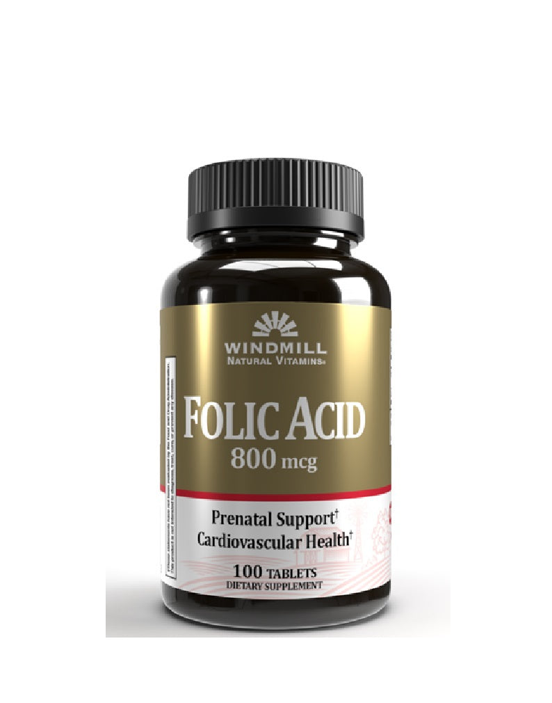 FOLIC ACID 800 MCG 100 TABS