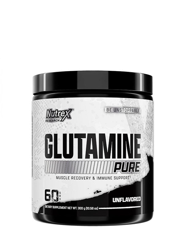 Glutamine Drive Nutrex 300 g glutamina micronizada para recuperación muscular, energía y sistema inmune