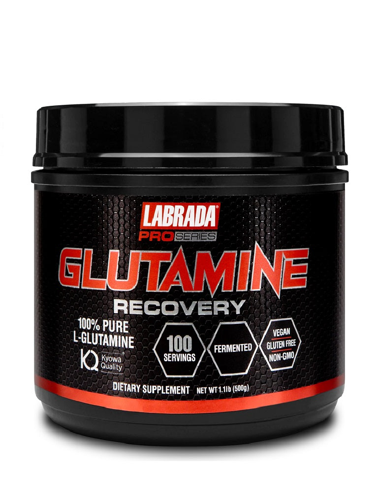 Glutamine Recovery 500 g Labrada Nutrition polvo de glutamina para recuperación muscular y sistema inmune