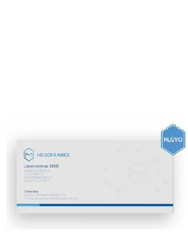 LIPOENZIMAS LIOFILIZADAS 5500 7 AMPULAS MESOFRANCE