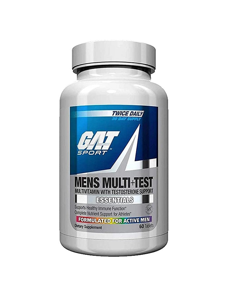 Men’s Multi + Test GAT Sport 60 tabletas multivitamínico con apoyo hormonal para hombres activos