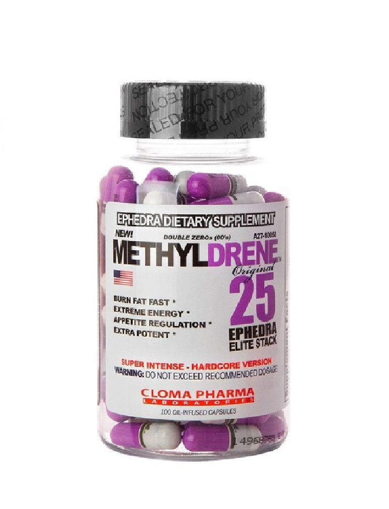 Methyldrene Elite Cloma Pharma 100 cápsulas termogénico extremo para definición sin pérdida muscular