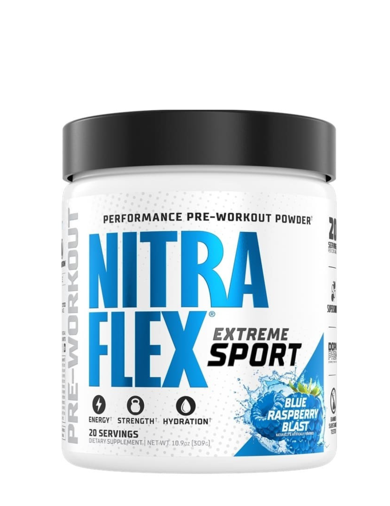 GAT Nitraflex Extreme Sport 20 servicios pre-entreno para energía, enfoque y bombeo muscular