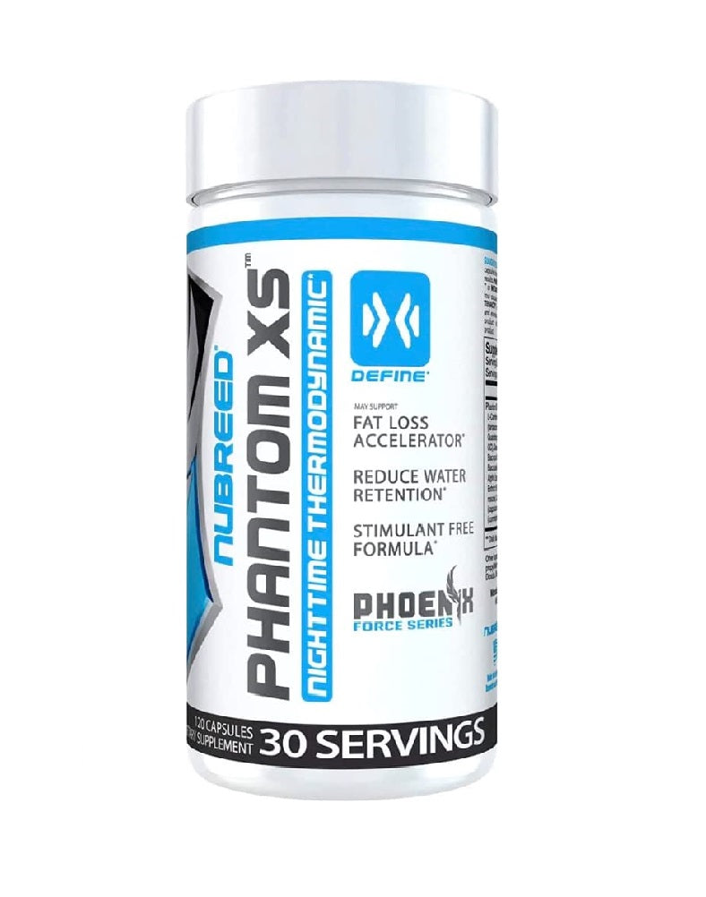 Phantom XS Nubreed 120 cápsulas termogénico extremo para energía, fat burn y enfoque mental