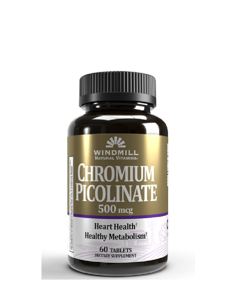 CHROMIUM PICOLINATE 500 MCG 60 TABS WINDMILL