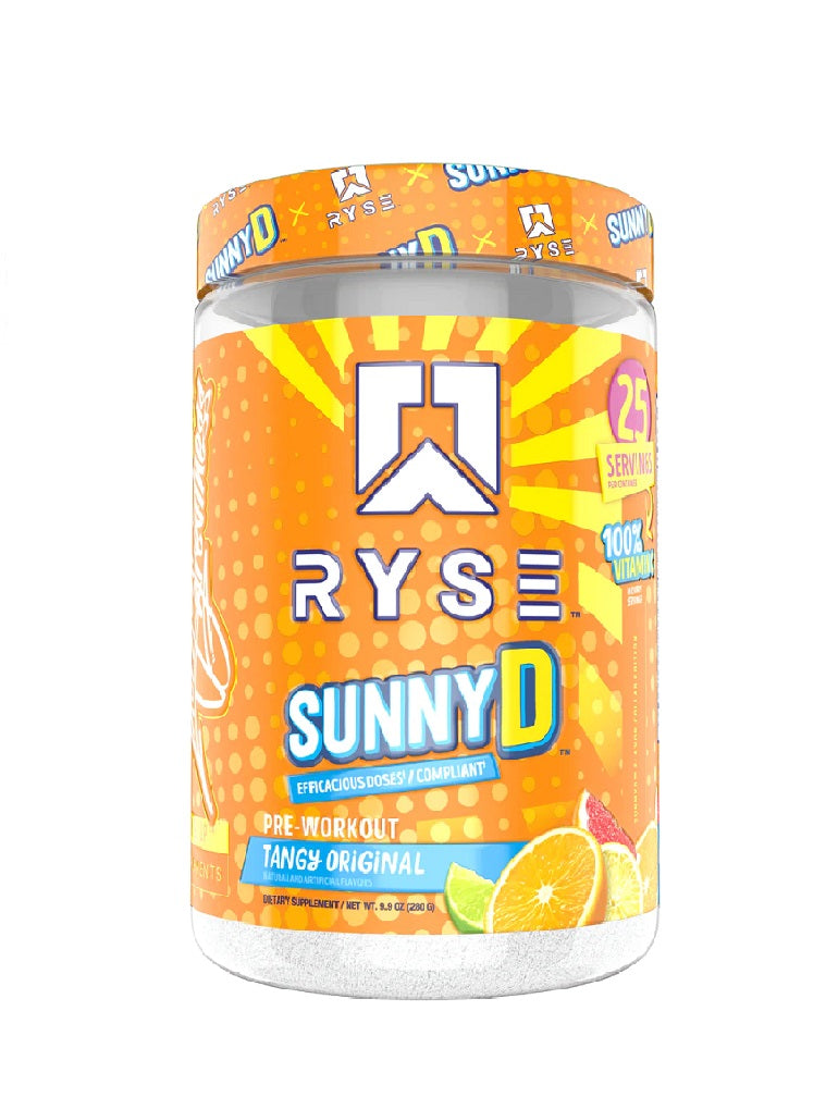 RYSE SUNNY D PRE-WORKOUT 25 SERV. RYSE