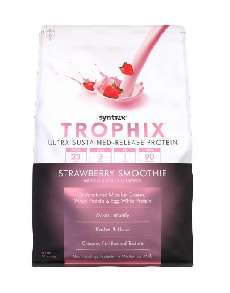 Trophix Syntrax 5 lbs proteína de liberación lenta con caseína y albúmina para nutrición prolongada