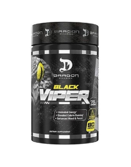 Black Viper Dragon Pharma 90 cápsulas termogénico avanzado para quema de grasa y definición muscular

