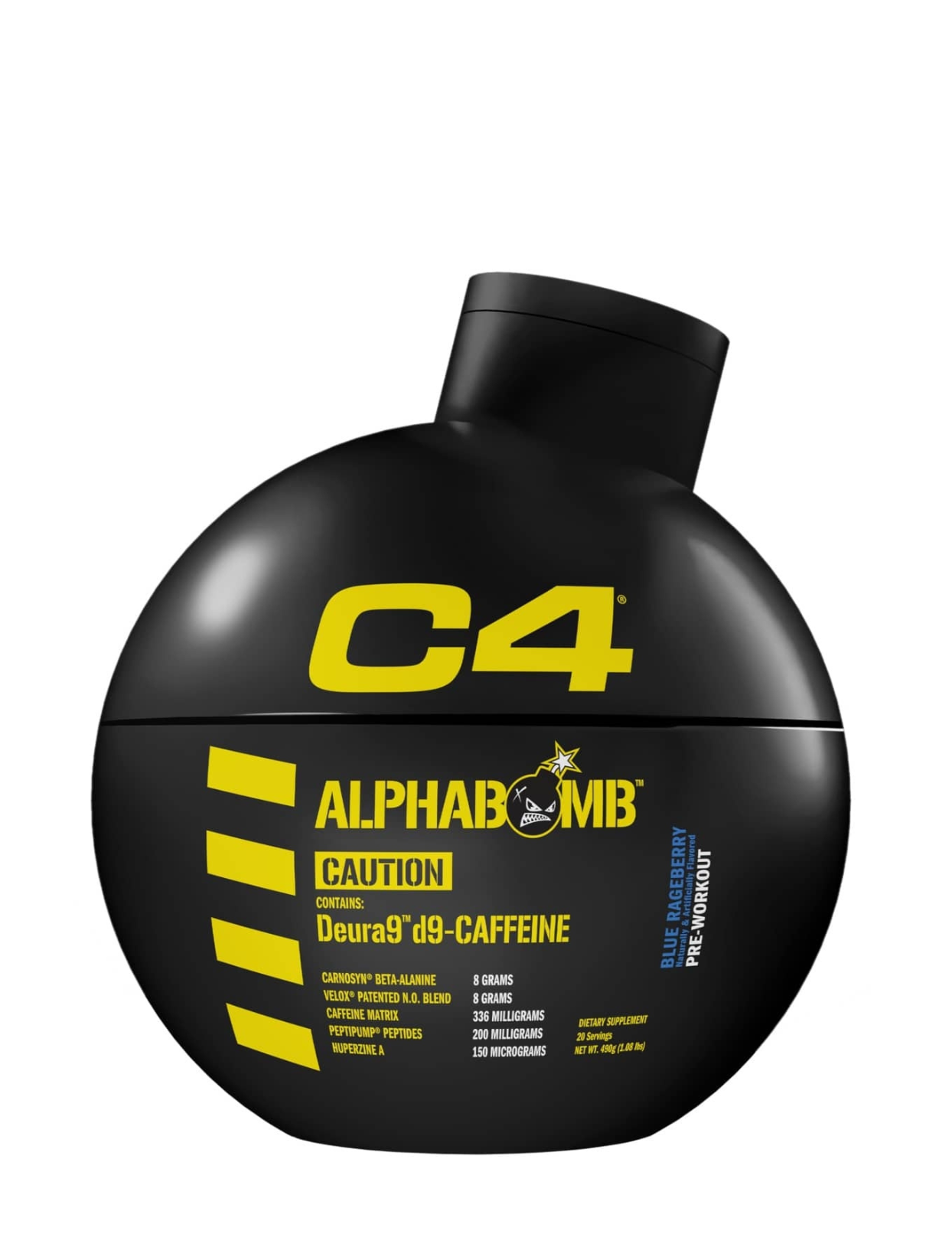 C4 Alpha Bomb Cellucor 20 servicios pre-entreno potente para bombeo muscular y enfoque