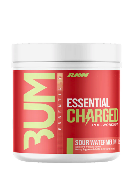 CBUM Charged Pre-Workout 25 servicios RAW suplemento energía limpia

