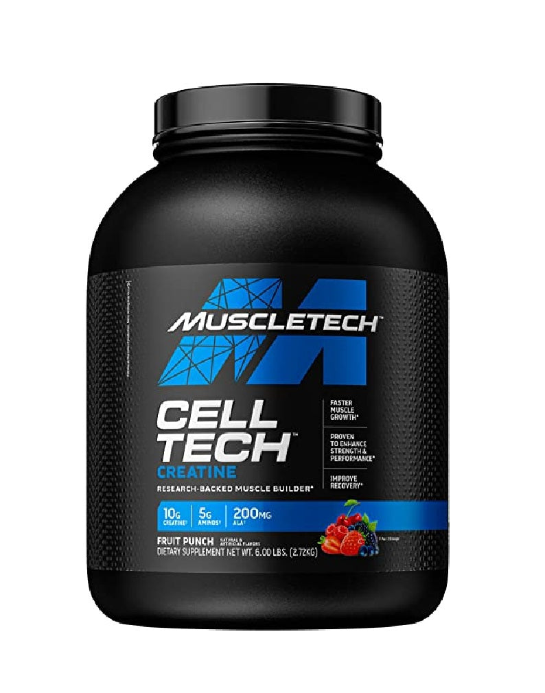 Cell-Tech 6 lbs MuscleTech creatina con carbohidratos para fuerza, volumen y recuperación muscular