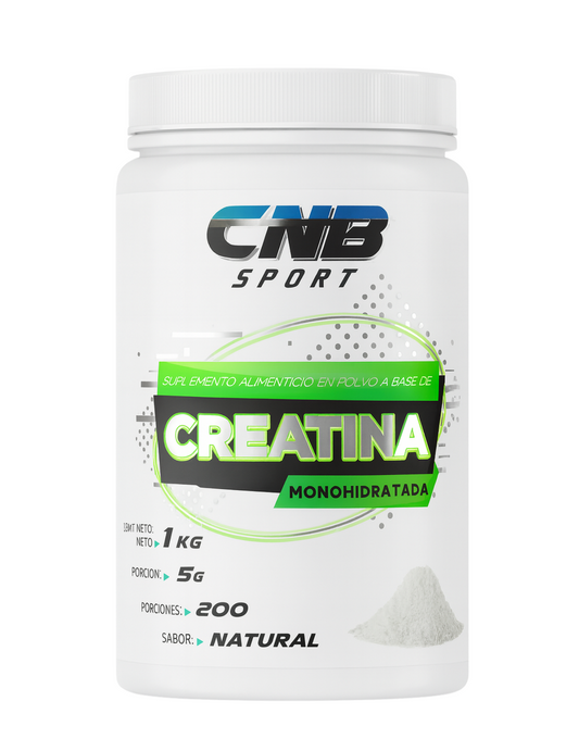 Creatina 1 kg CNB Sport monohidratada micronizada para fuerza, potencia y recuperación muscular