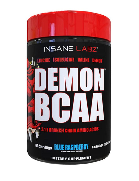 Demon BCAA 60 serv Insane Labz aminoácidos para recuperación intensa y rendimiento muscular