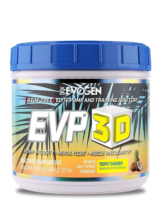 EVP 3D 40 20 servicios Evogen preworkout sin estimulantes bombeo muscular

