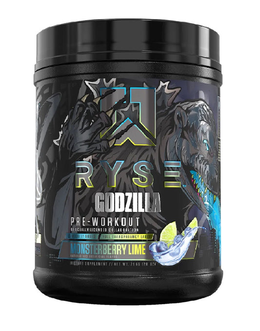 Godzilla Pre-Workout 40 servicios RYSE preworkout energía bombeo extremo