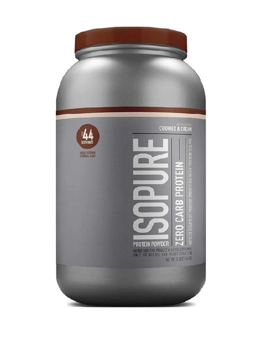 Isopure 3 lbs Nature’s Best proteína aislada sin carbohidratos para definición muscular