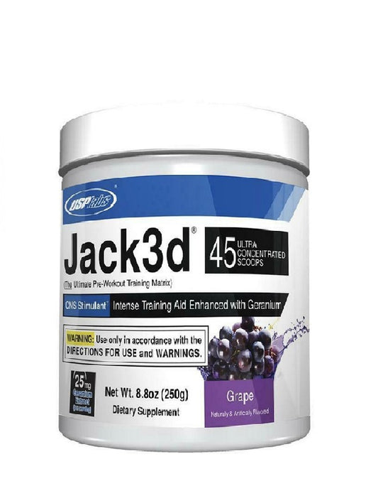 Jack3D USP Labs pre-workout 45 servicios con DMHA y cafeína para energía, enfoque y pump