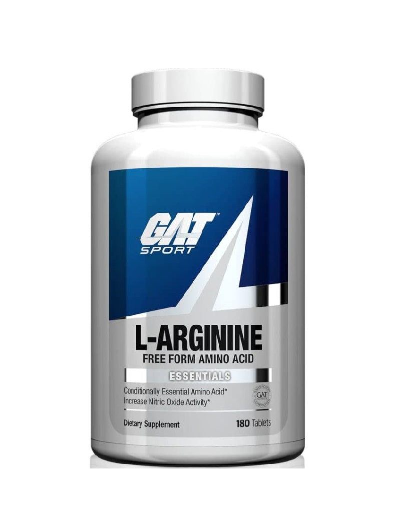 L-Arginine 180 tabletas GAT Sport suplemento bombeo flujo sanguíneo