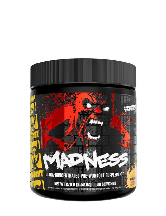 Madness Pre-Workout 30 servicios Mutant suplemento energía extrema bombeo