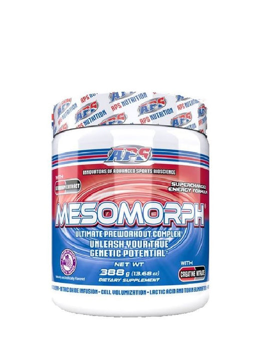 Mesomorph APS Nutrition 30 serv preentreno completo para energía y rendimiento