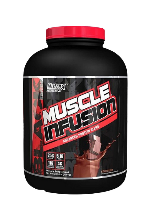 Muscle Infusion 5 lbs Nutrex mezcla de proteínas para construcción muscular y recuperación

