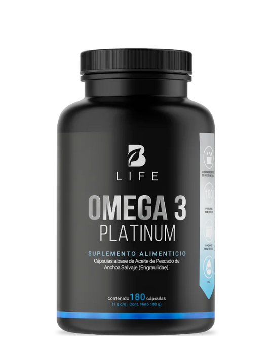 Omega 3 Platinum 180 Capsulas  1000 mg - B Life