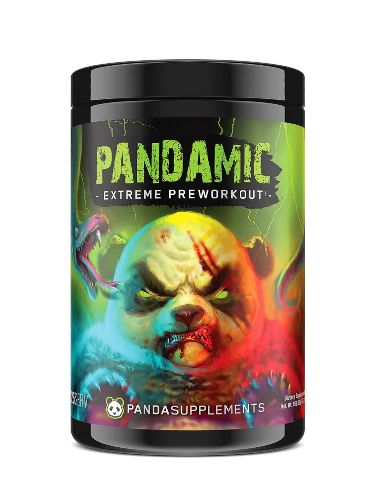 Pandamic Extreme PWO Panda Supplements 25 serv preentreno con energía extrema y enfoque