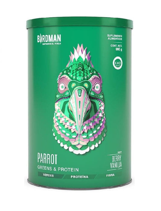 Parrot Greens & Protein Birdman 900 g proteína vegetal con superfoods y prebióticos

