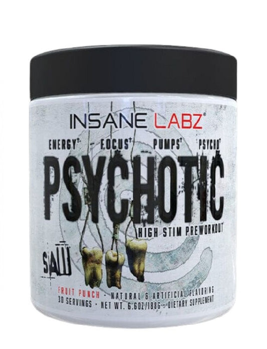 Psychotic Serie SAW Insane Labz 30 serv edición especial preentreno con energía extrema

