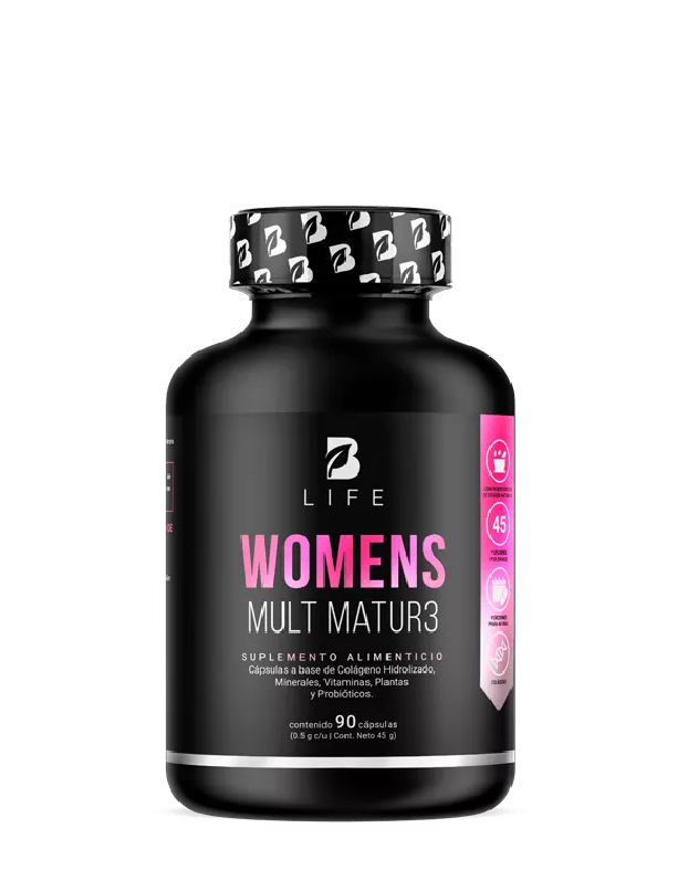 WOMENS MULT MATUR3 | Multivitamínico para Mujeres +40 90 CAPS 500 MG B LIFE