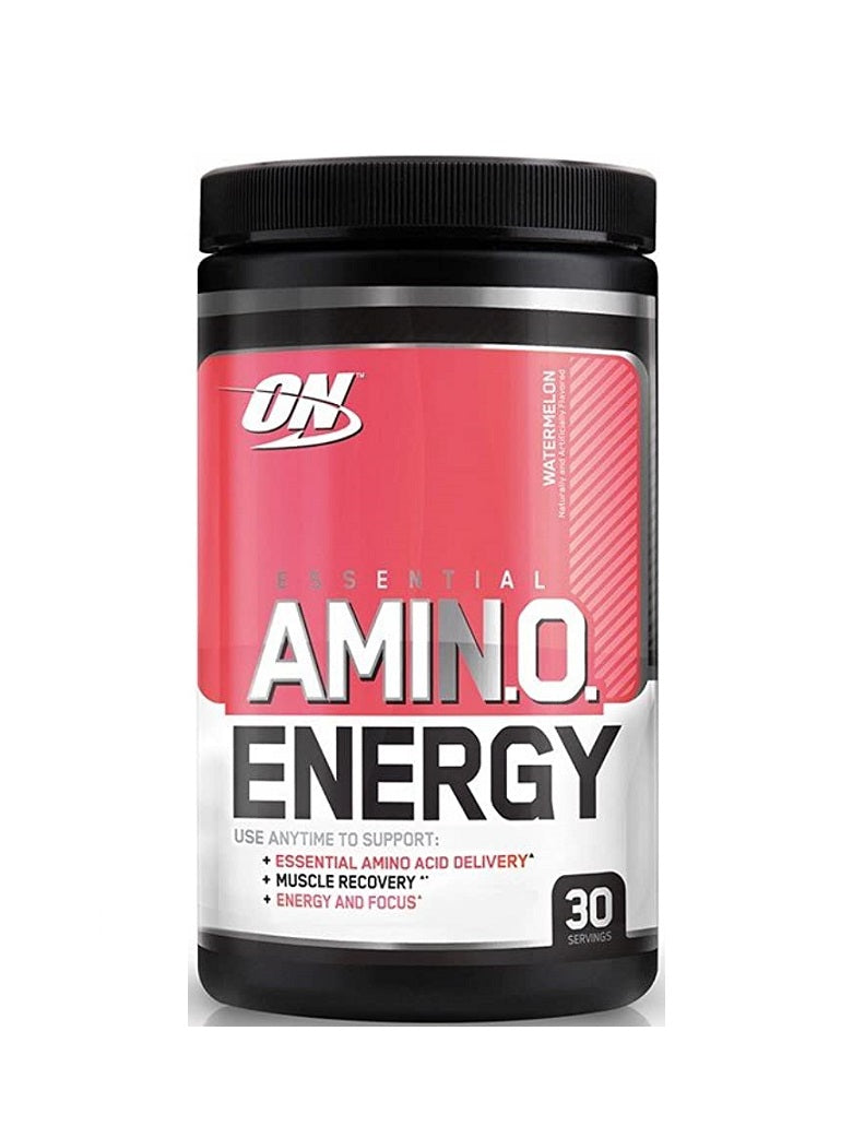 Amino Energy 30 serv Optimum Nutrition con BCAAs y cafeína natural para energía y recuperación muscular
