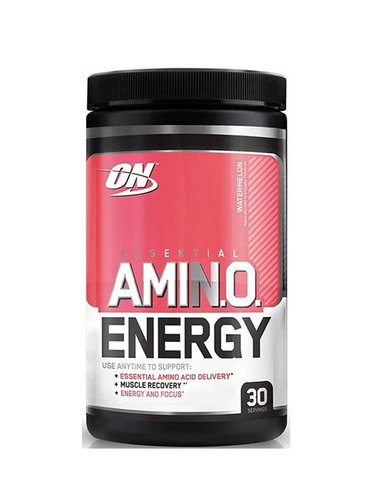 Amino Energy 30 serv Optimum Nutrition con BCAAs y cafeína natural para energía y recuperación muscular