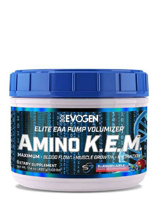 Amino K.E.M Evogen 30 serv intra-entreno con EAAs, BCAAs y electrolitos para recuperación muscular

