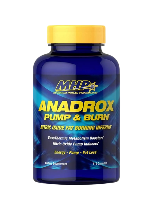 Anadrox MHP 112 cápsulas — suplemento en cápsulas para bombeo muscular y rendimiento