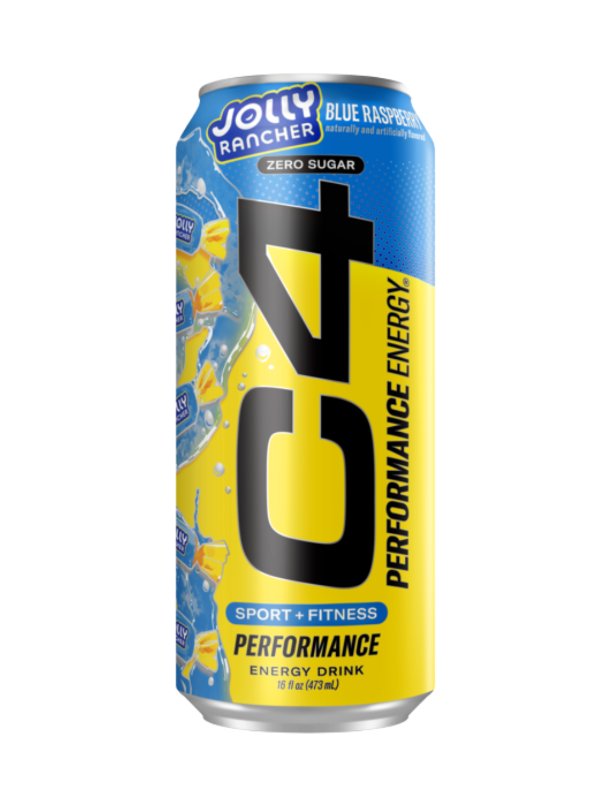 Lata C4 Performance Energy Drink 473 ml Cellucor — bebida energizante sin azúcar con 200 mg cafeína