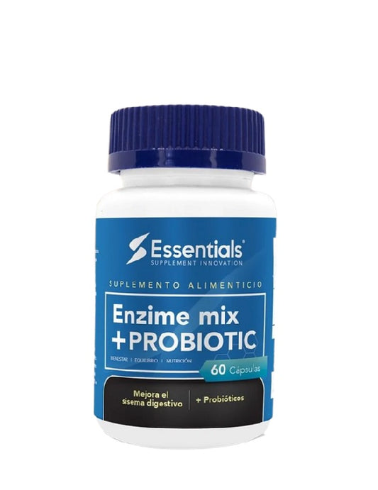 ENZIME MIX+PROBIOTIC 650 MG 60 TABS ESSENTIALS