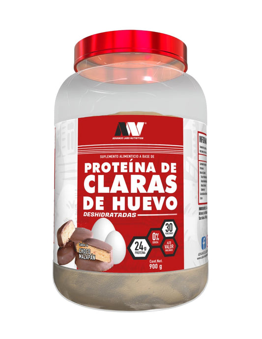 Advance Nutrition proteína de claras de huevo deshidratadas 30 servicios, 24 g proteína por porción, sabores choco mazapán o vainilla canela